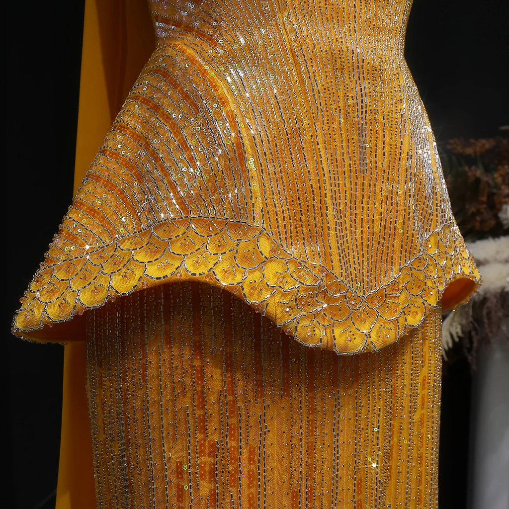 Sharon Said Luxury Beaded Two Piece Evening Dress