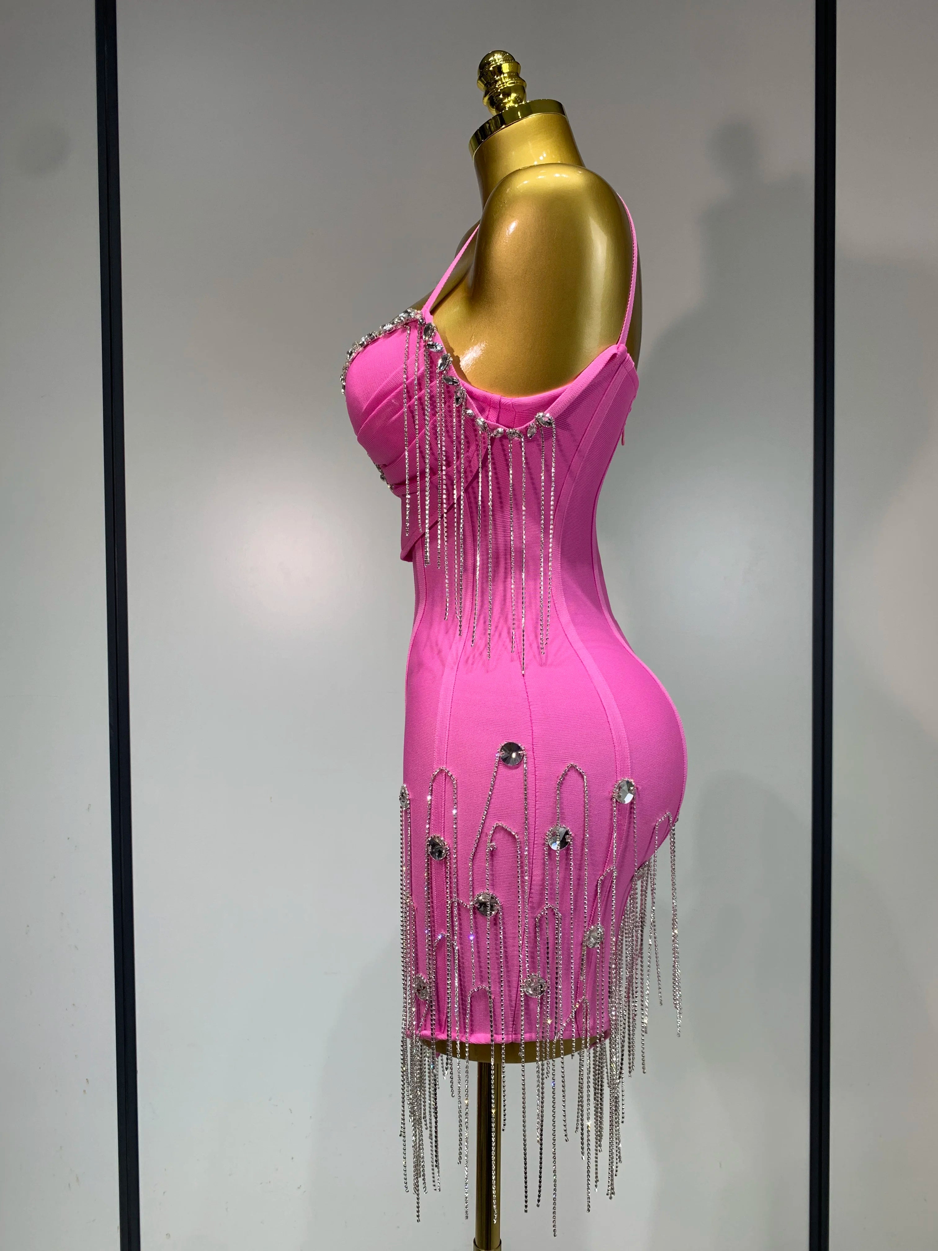 Spaghetti Strap Bodycon Bandage Dress