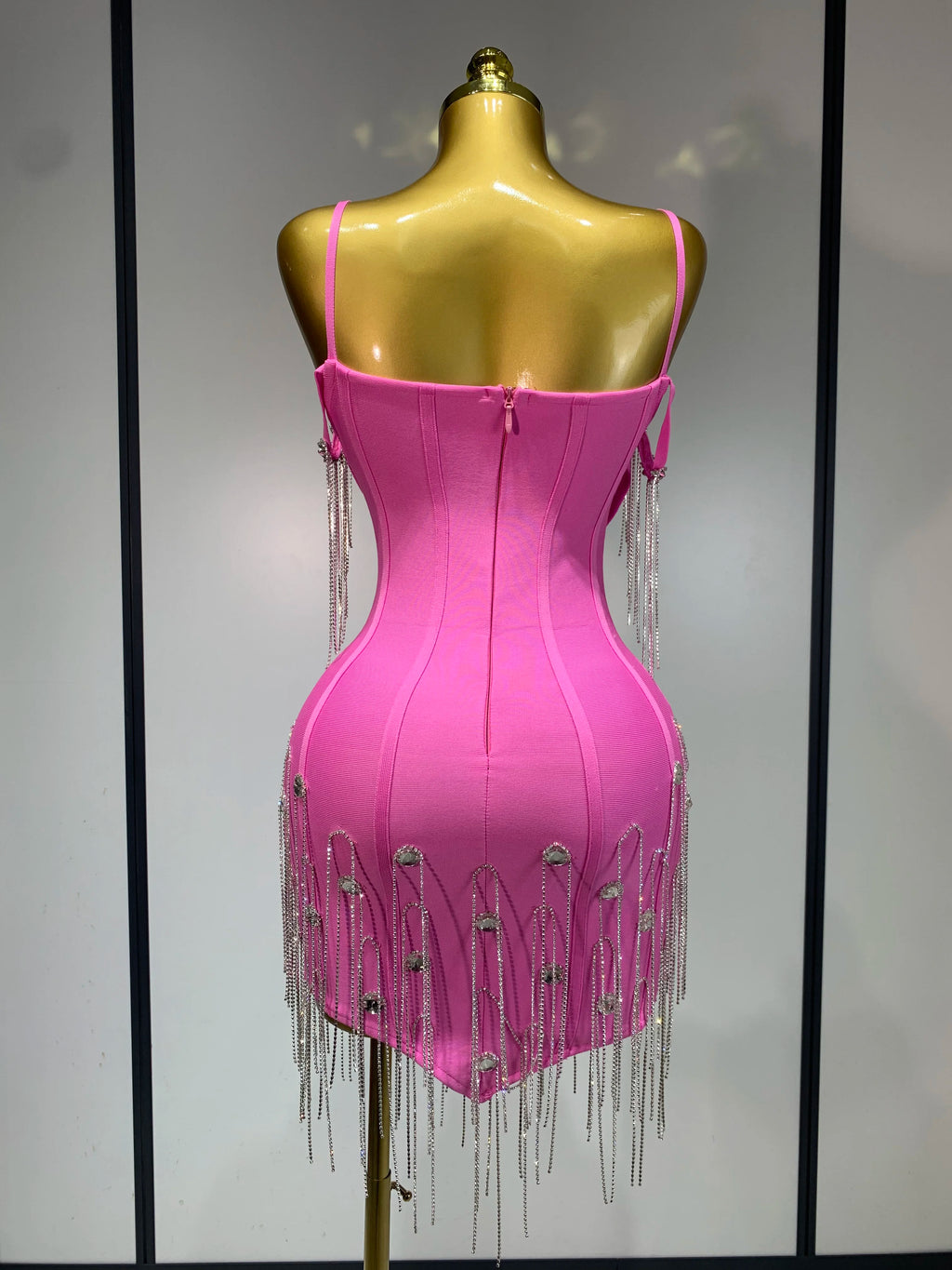 Spaghetti Strap Bodycon Bandage Dress