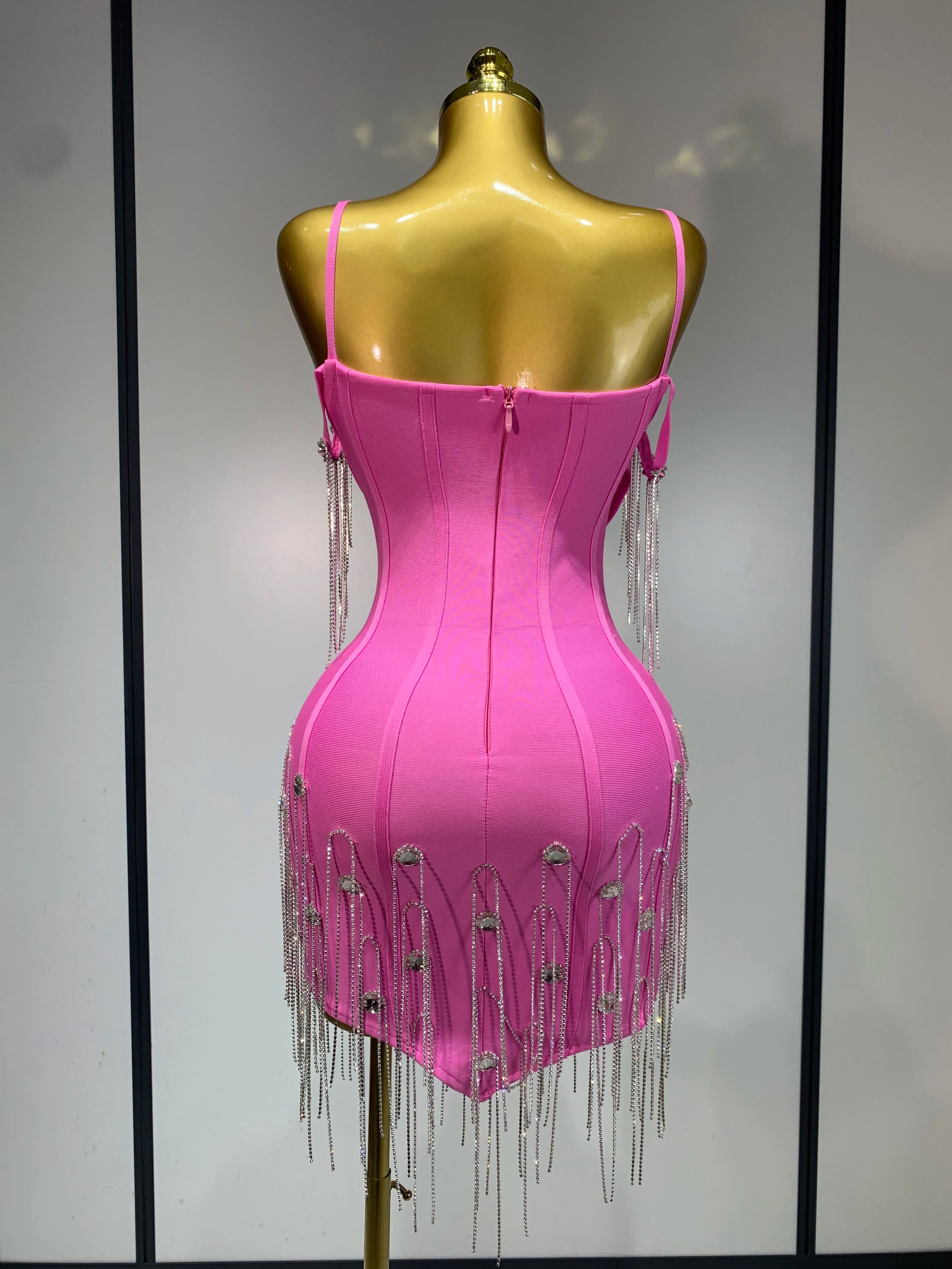 Spaghetti Strap Bodycon Bandage Dress