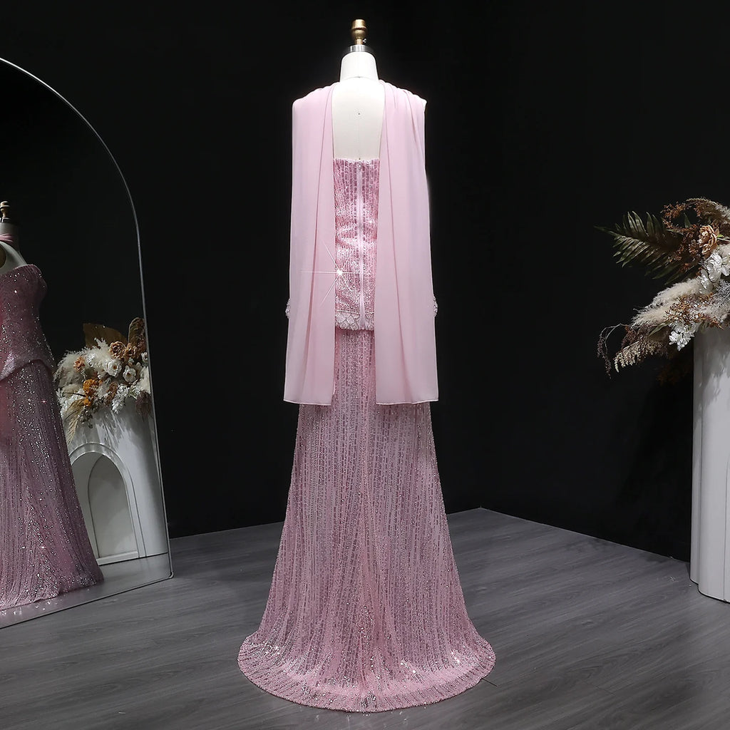 Sharon Said Luxury Beaded Two Piece Evening Dress