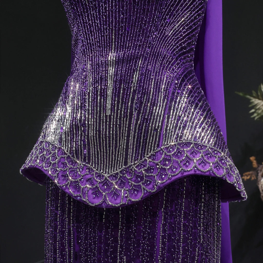 Sharon Said Luxury Beaded Two Piece Evening Dress