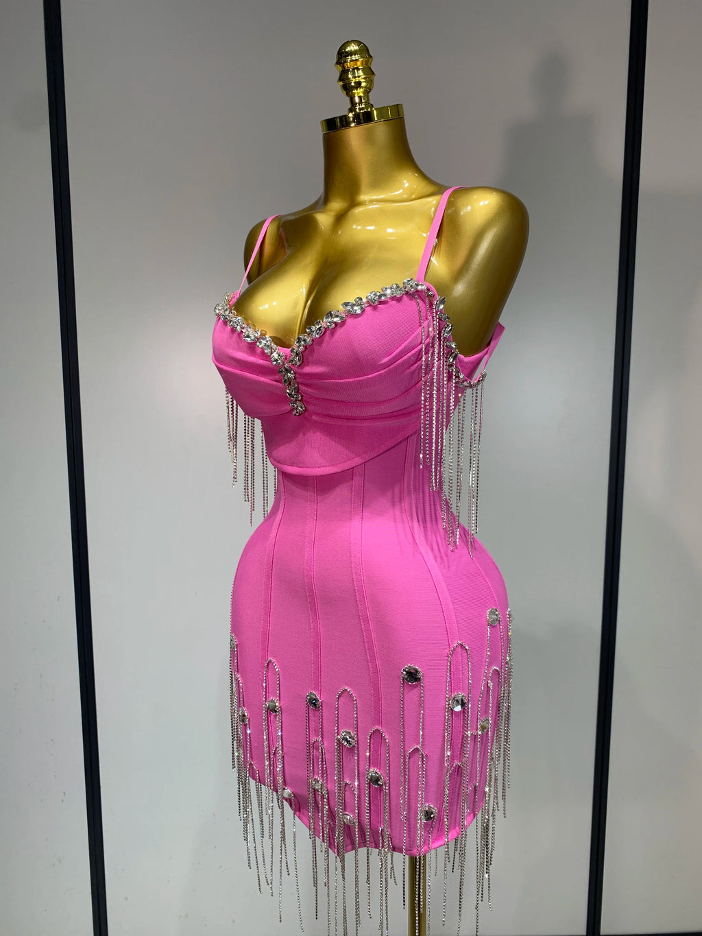 Spaghetti Strap Bodycon Bandage Dress