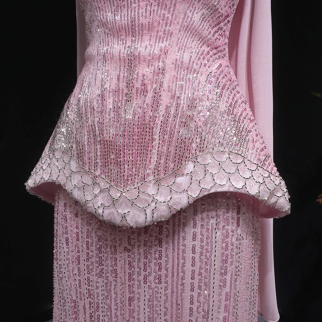 Sharon Said Luxury Beaded Two Piece Evening Dress