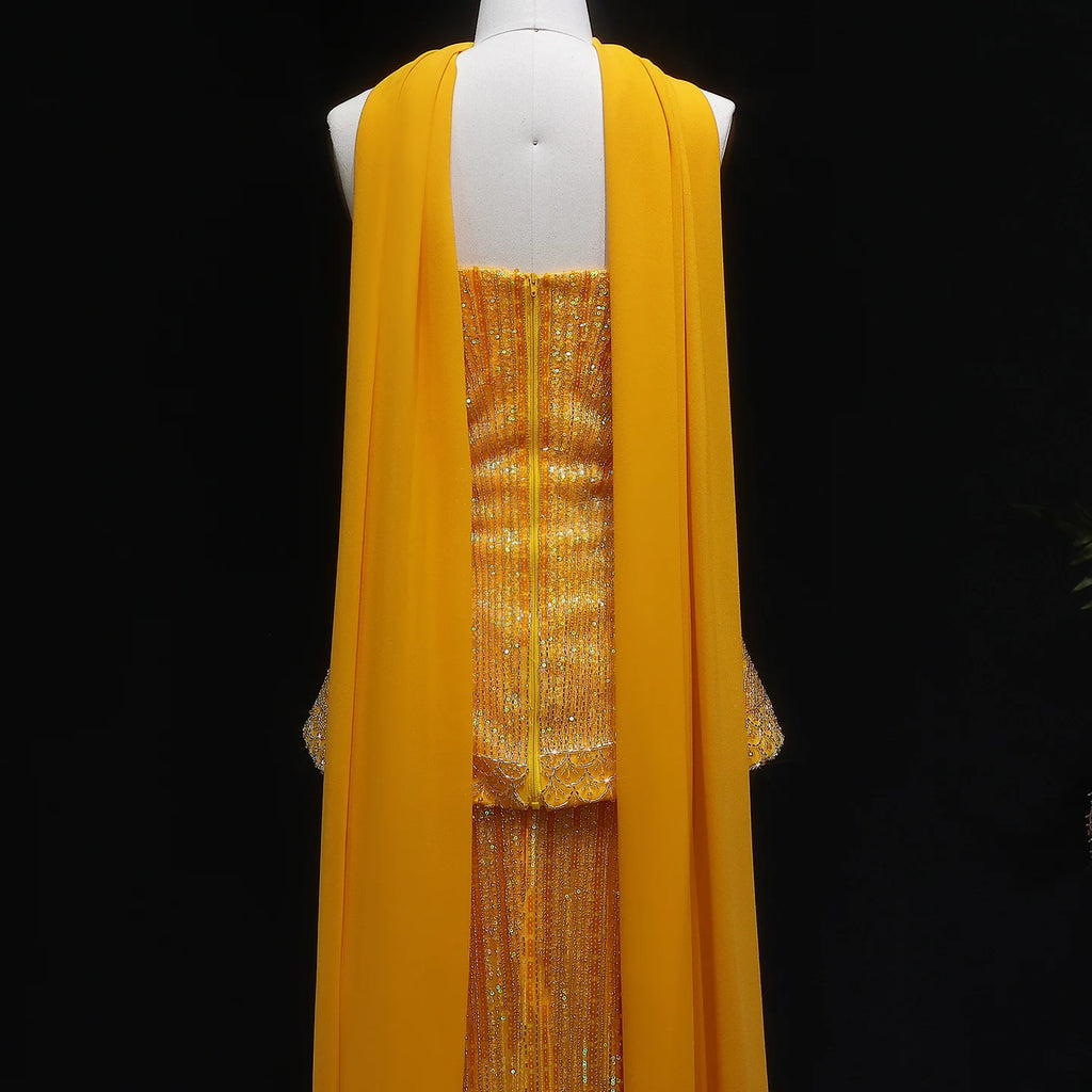 Sharon Said Luxury Beaded Two Piece Evening Dress